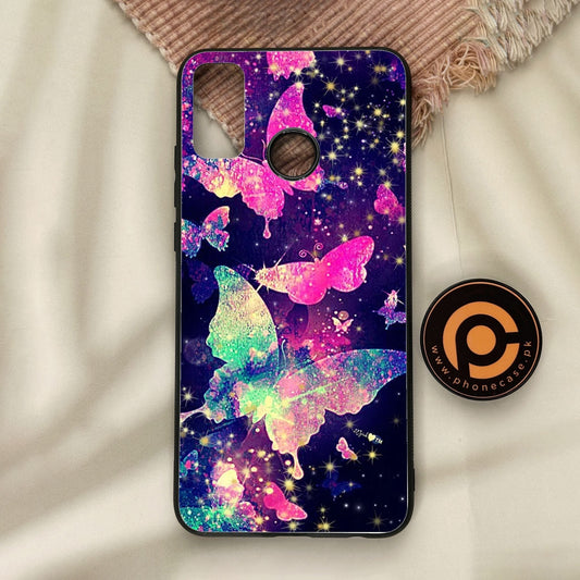 Honor 9X Lite - Butterflies Design 9 - Premium Metal Printed Soft Bumper Shock Proof Case