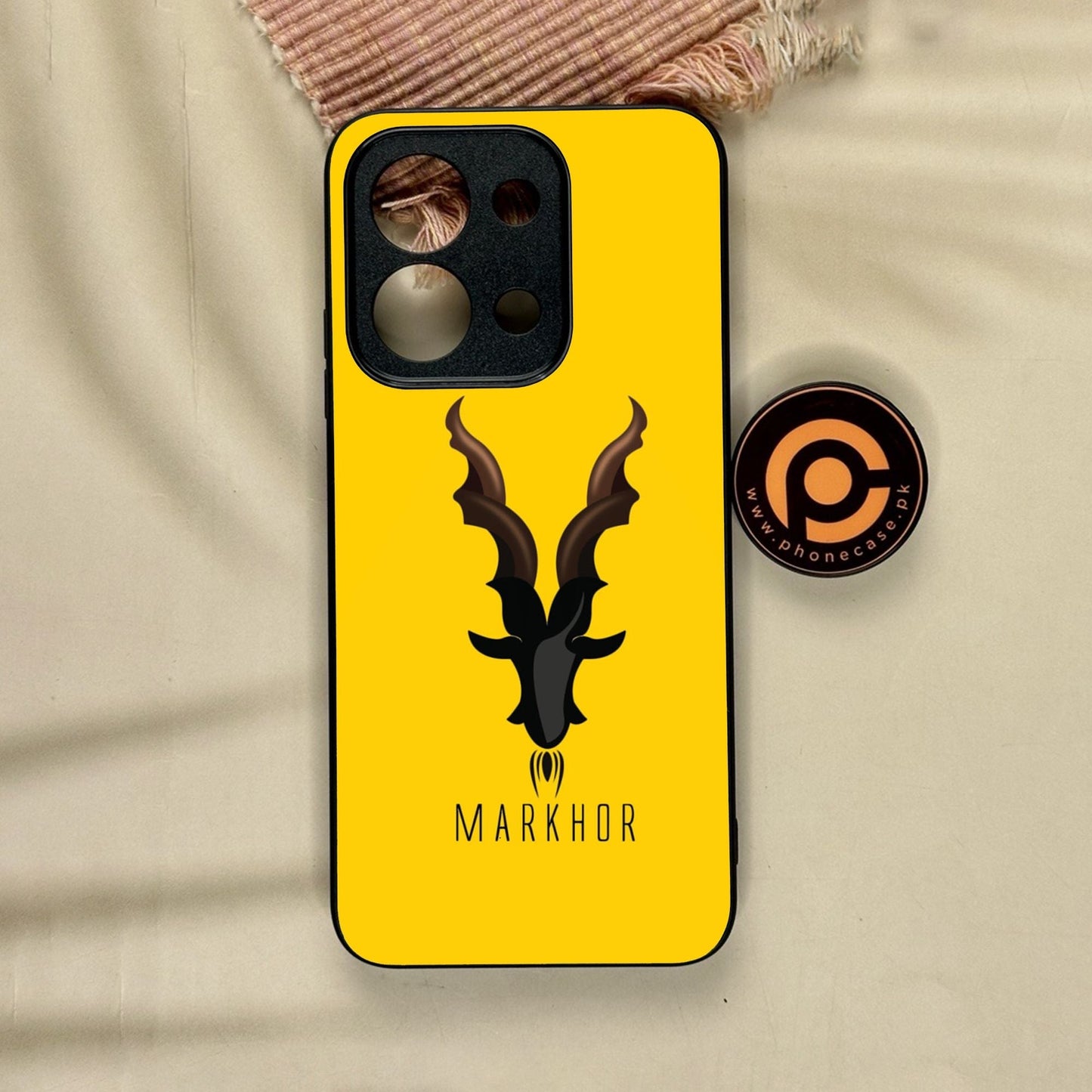 Xiaomi Redmi 15C - Markhor Design 1 - Premium Metal Printed Soft Bumper Shock Proof Case