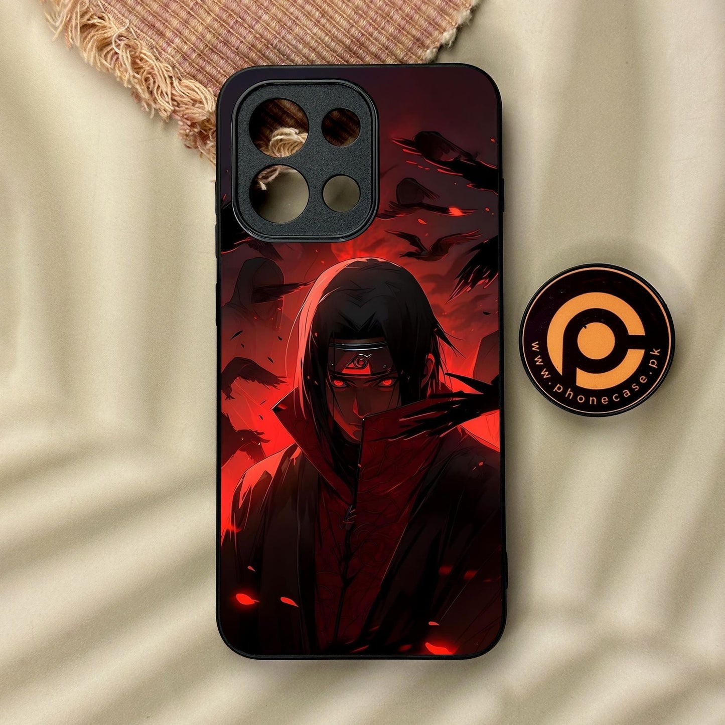 OnePlus 13T - Red Rings Itachi - Premium Metal Printed Soft Bumper Shock Proof Case