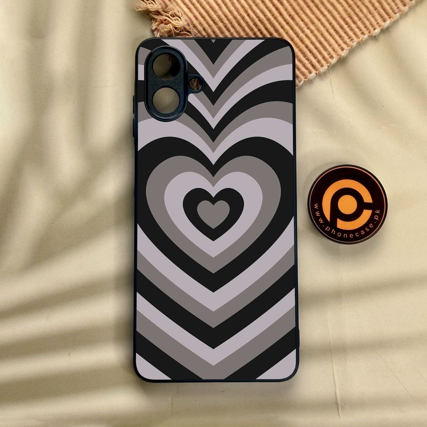 Samsung Galaxy A07 - Heartbeat Design 1 - Premium Metal Printed Soft Bumper Shock Proof Case