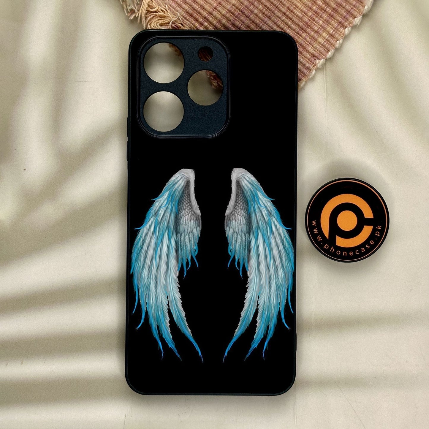 Realme Note 70 - Angel Wings Design 4 - Premium Metal Printed Soft Bumper Shock Proof Case