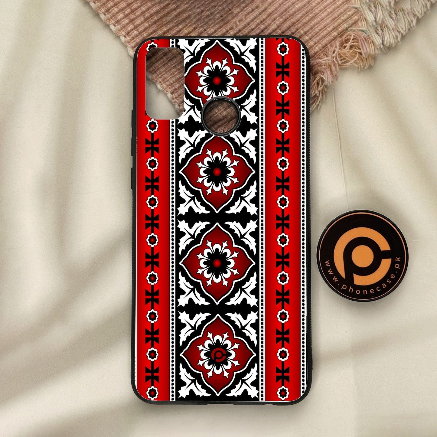 Honor 9X Lite - Ajrak 1 - Premium Metal Printed Soft Bumper Shock Proof Case