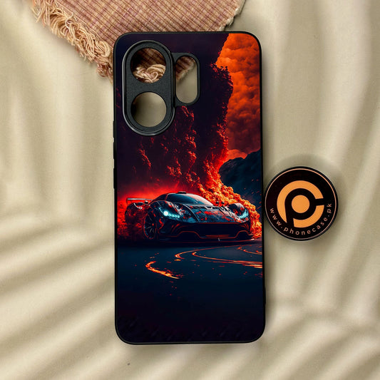 Vivo V60 - Racing Design 6 - Premium Metal Printed Soft Bumper Shock Proof Case