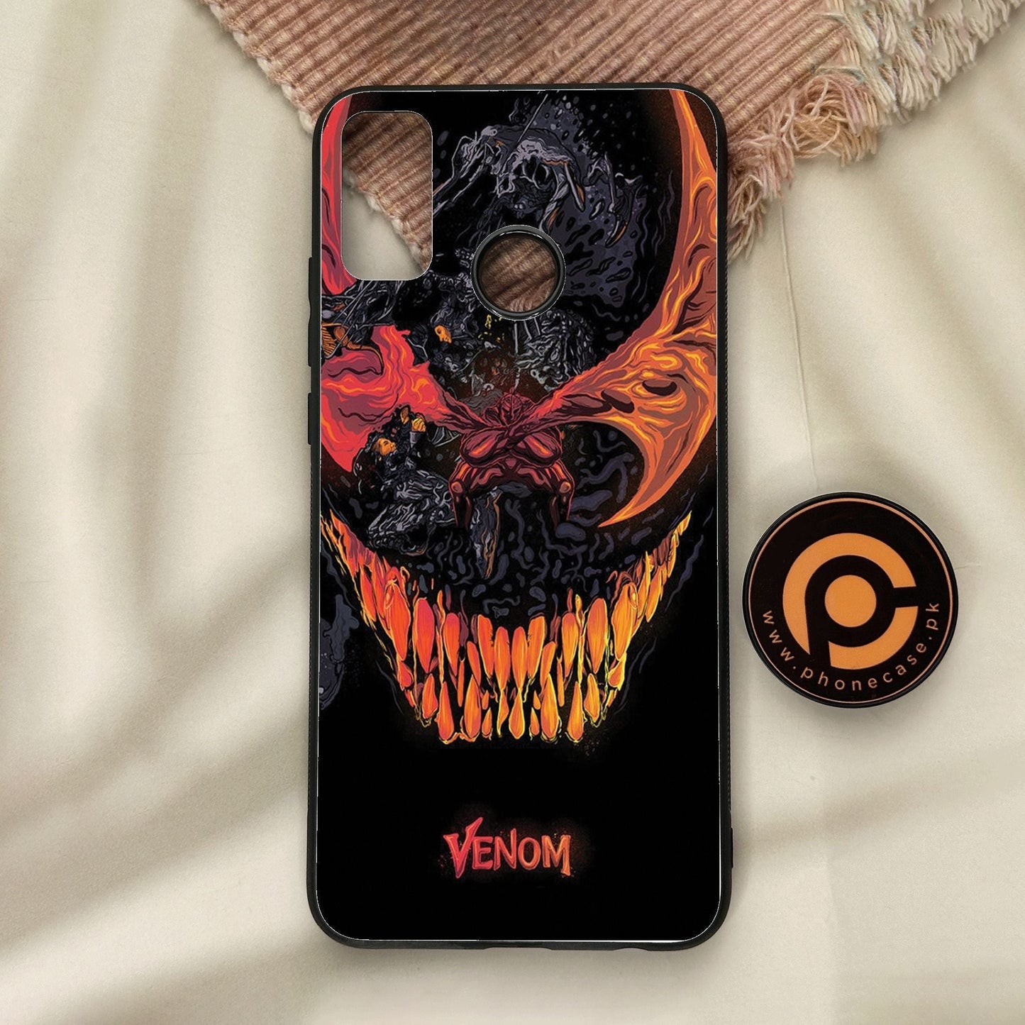 Honor 9X Lite - Venom Case - Premium Metal Printed Soft Bumper Shock Proof Case
