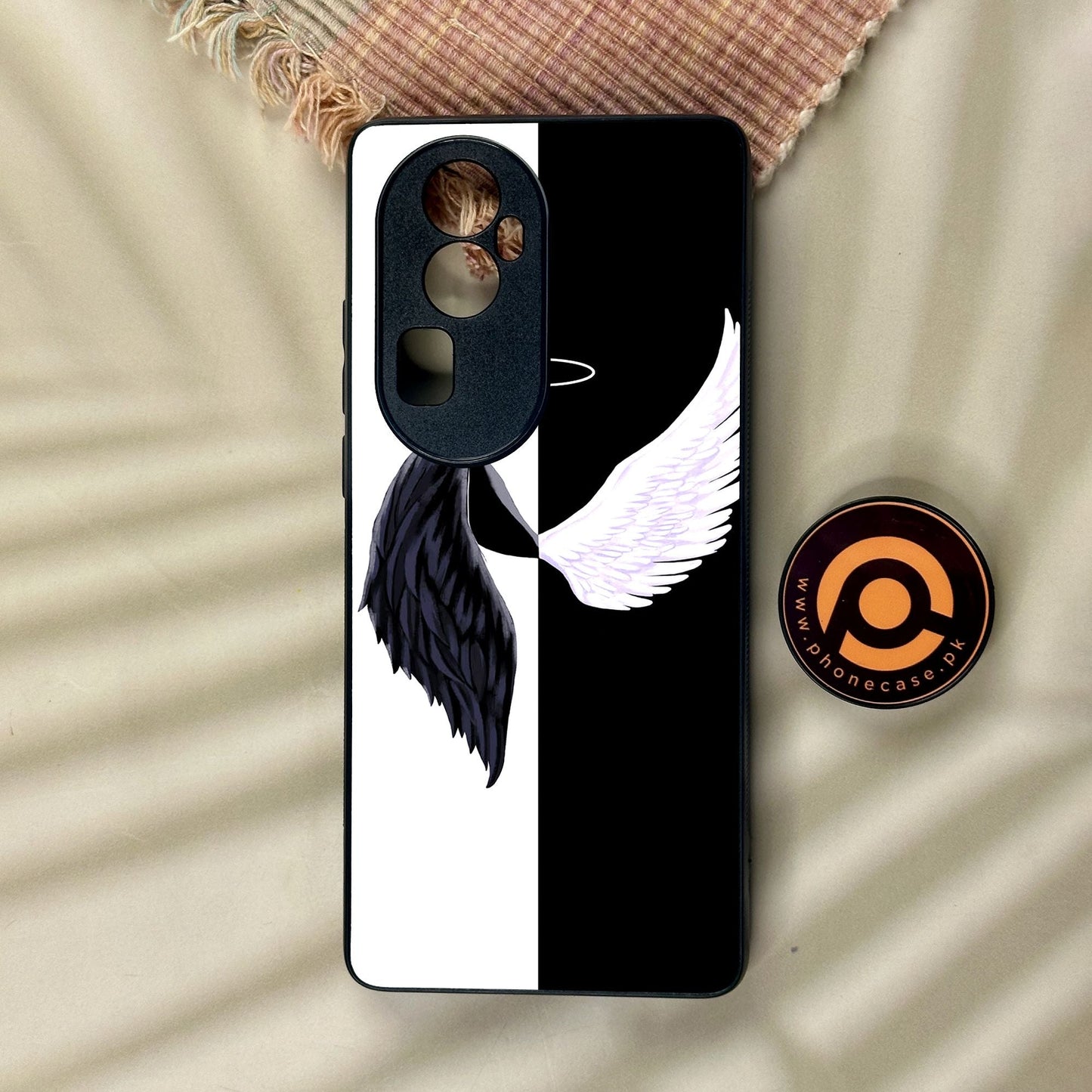 Oppo Reno 10 Pro Plus - Angel 2.0 Design 5 - Premium Metal Printed Soft Bumper Shock Proof Case