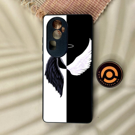 Oppo Reno 10 Pro Plus - Angel 2.0 Design 5 - Premium Metal Printed Soft Bumper Shock Proof Case