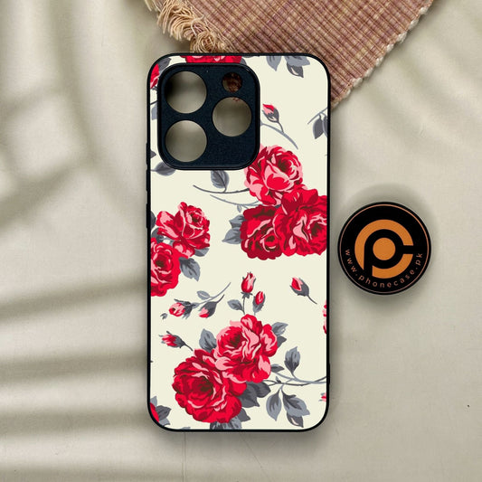 Realme 15T - Floral Series Design 8 - Premium Metal Printed Soft Bumper Shock Proof Case