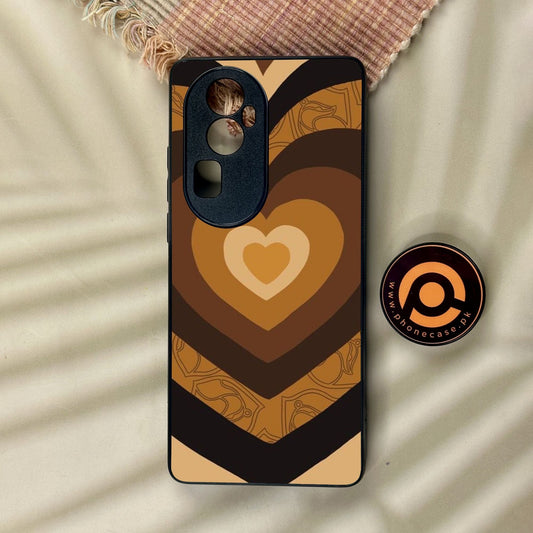 Oppo Reno 10 Pro Plus - Heart 2.0 Design 5 - Premium Metal Printed Soft Bumper Shock Proof Case