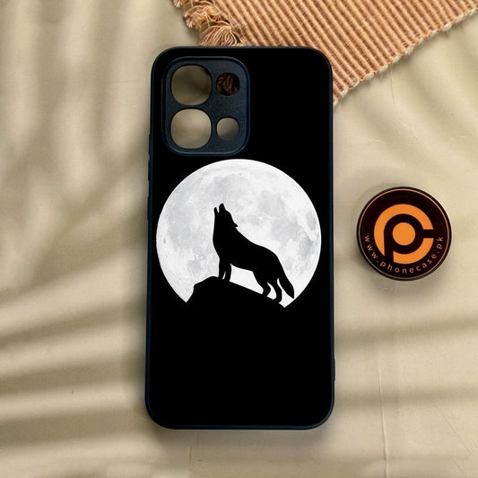 Oppo A6 Pro - Wolf Design 3 - Premium Metal Printed Soft Bumper Shock Proof Case