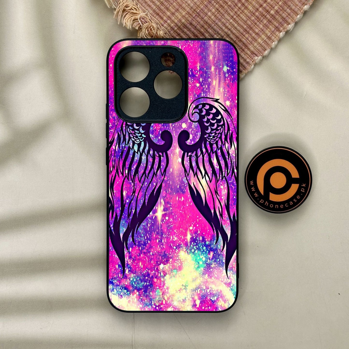 Realme 15T - Angel Wings Design 9 - Premium Metal Printed Soft Bumper Shock Proof Case