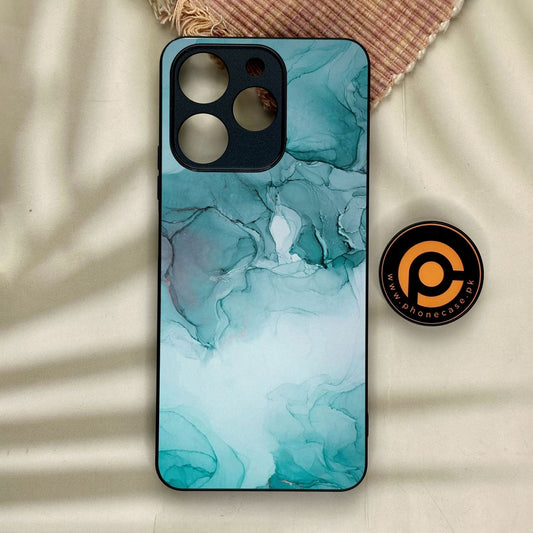 Realme Note 70 - Blue Marble Design 3 - Premium Metal Printed Soft Bumper Shock Proof Case