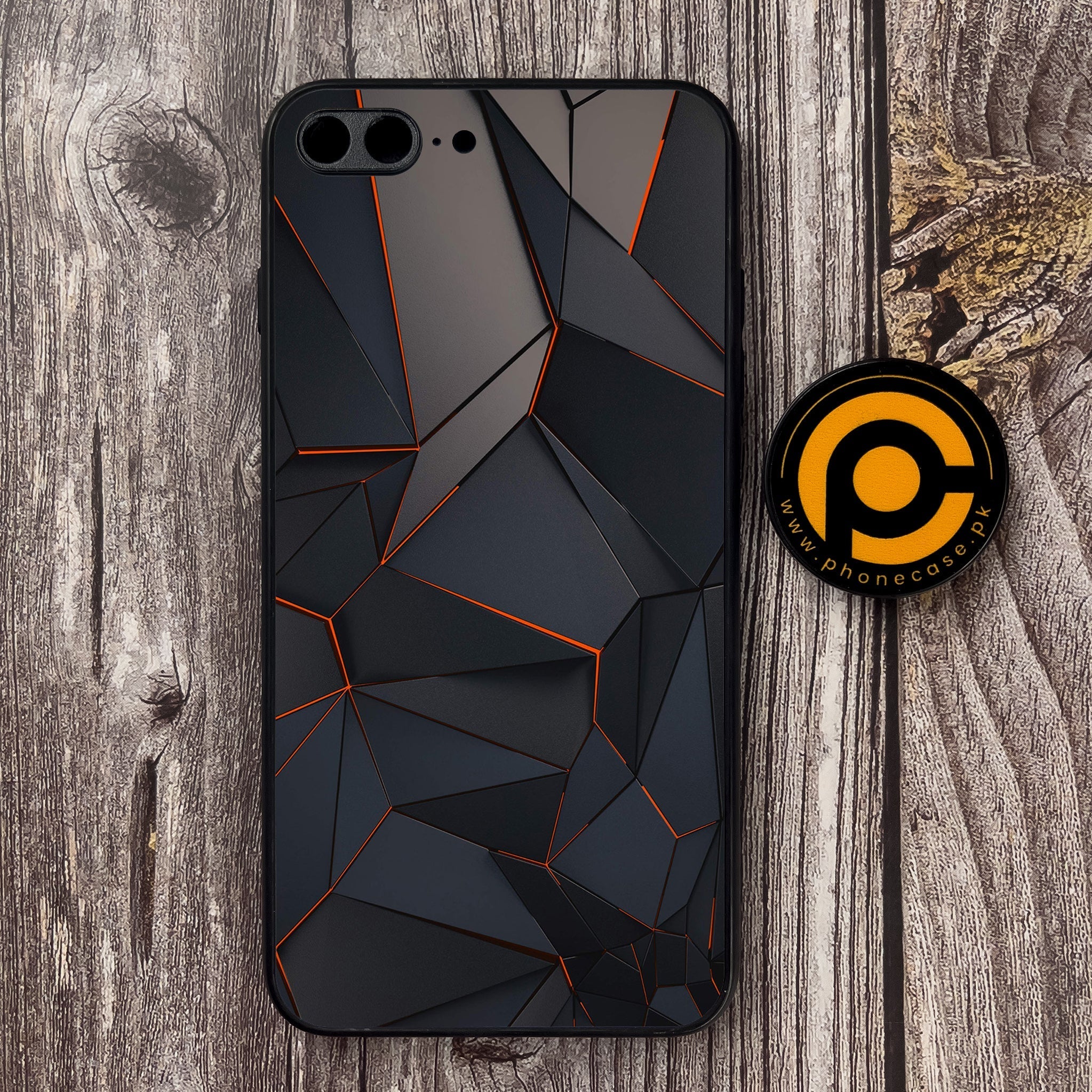 iPhone 7 Plus - 3D Design 2 - Premium Metal Printed soft Bumper shock Proof Case  CS-37835 CS-39089