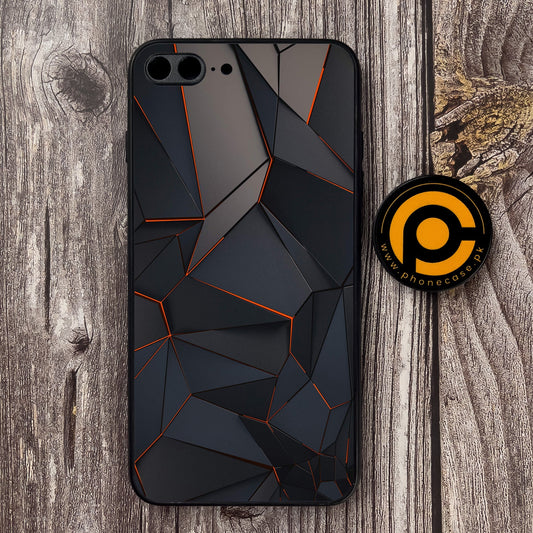 iPhone 7 Plus - 3D Design 2 - Premium Metal Printed soft Bumper shock Proof Case  CS-37835 CS-39089