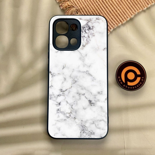 Oppo A6 Pro - White Design 10 - Premium Metal Printed Soft Bumper Shock Proof Case