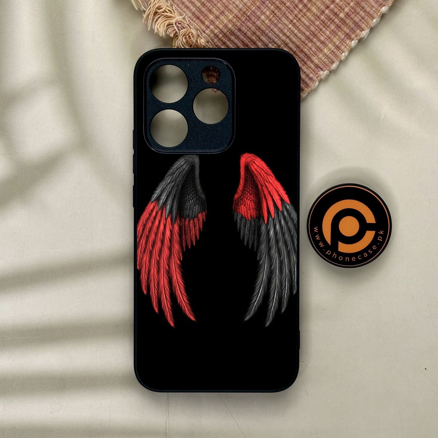 Realme 15T - Angel Wings Design 7 - Premium Metal Printed Soft Bumper Shock Proof Case