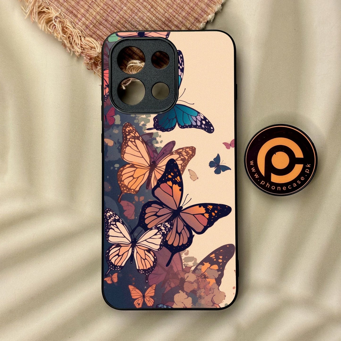 OnePlus 13T - Butterflies Design 6 - Premium Metal Printed Soft Bumper Shock Proof Case