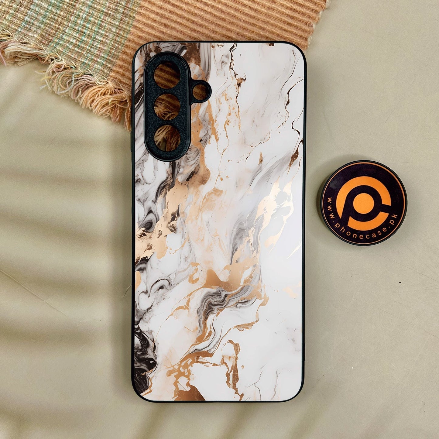 Samsung Galaxy A17 - Liquid Marble Design 1 - Premium Metal Printed Soft Bumper Shock Proof Case
