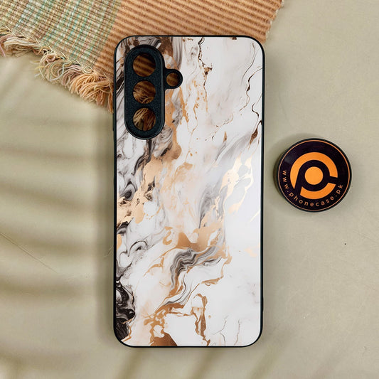 Samsung Galaxy A17 - Liquid Marble Design 1 - Premium Metal Printed Soft Bumper Shock Proof Case