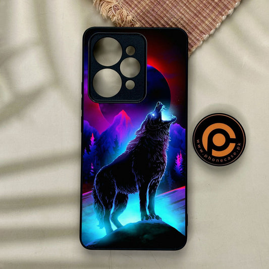 Realme 15 - Wolf Design 2 - Premium Metal Printed Soft Bumper Shock Proof Case