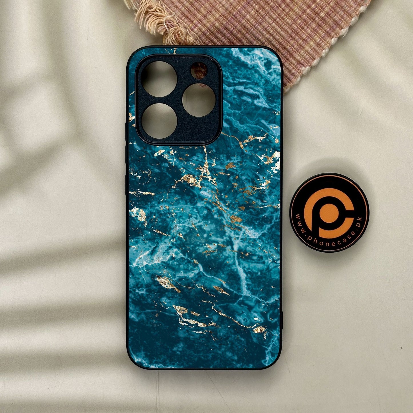 Realme 15T - Blue 2.0 Design 8 - Premium Metal Printed Soft Bumper Shock Proof Case