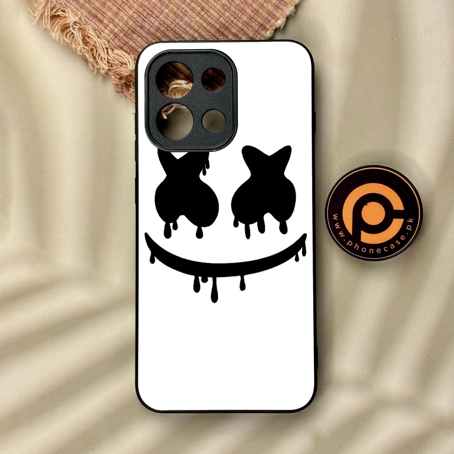 OnePlus 13s - Marshmello Face - Premium Metal Printed Soft Bumper Shock Proof Case