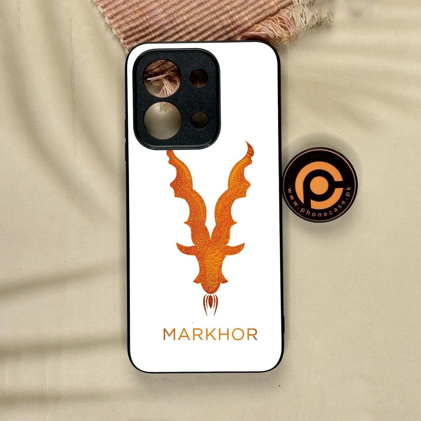Xiaomi Redmi 15C - Markhor Design 11 - Premium Metal Printed Soft Bumper Shock Proof Case