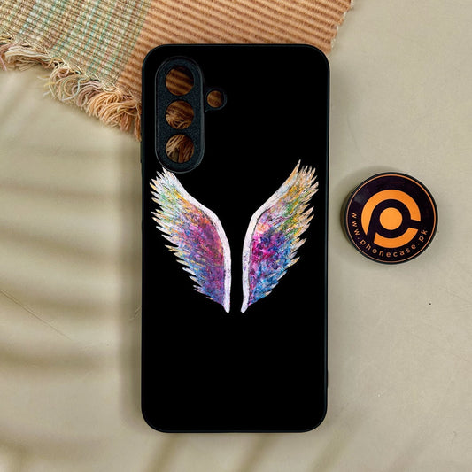 Samsung Galaxy A17 - Angel Wings Design 3 - Premium Metal Printed Soft Bumper Shock Proof Case