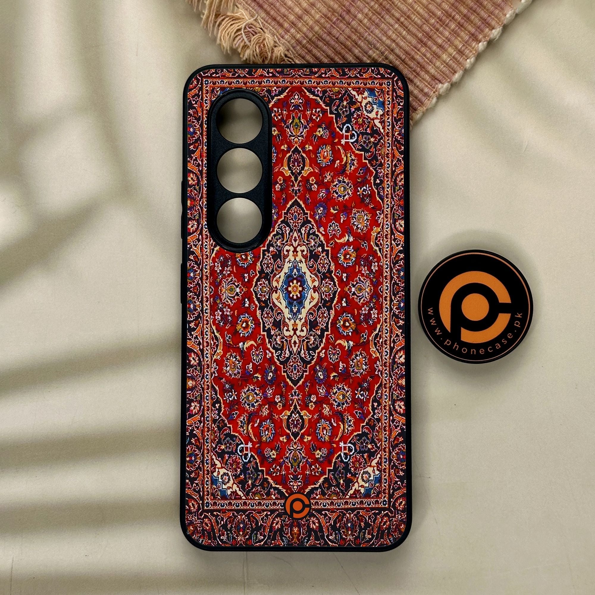 Itel S25 - Persian Rug Design 2 - Premium Metal Printed Soft Bumper Shock Proof Case