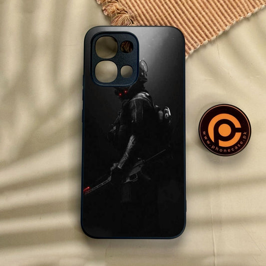 Oppo A6 Pro - Black Art Design 9 - Premium Metal Printed Soft Bumper Shock Proof Case