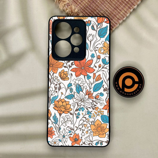 Realme 15 Pro - Floral Series Design 9 - Premium Metal Printed Soft Bumper Shock Proof Case