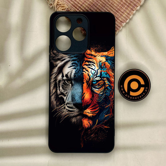 Realme Note 70 - Tiger 2.0 Design 1 - Premium Metal Printed Soft Bumper Shock Proof Case