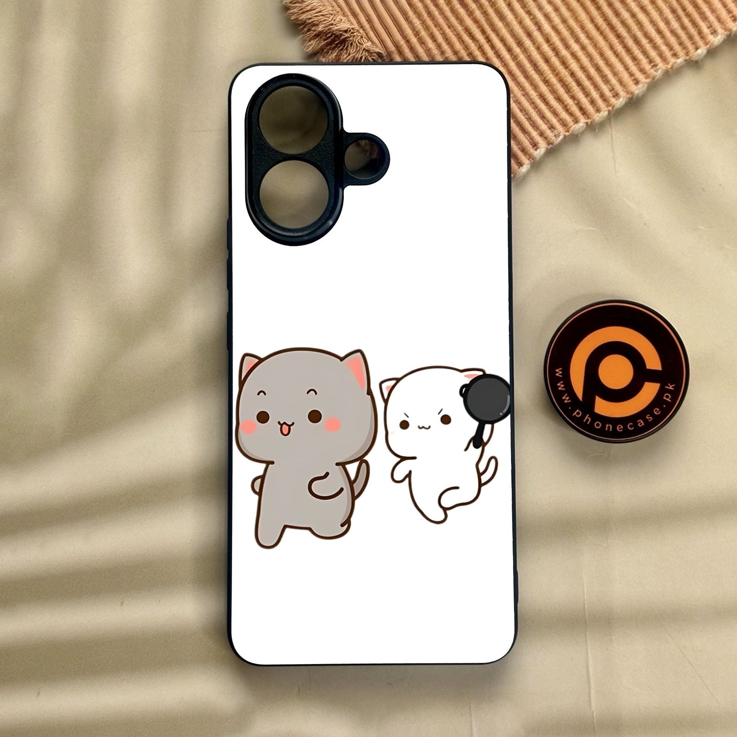 Vivo V60 Lite  - Cute Bubu Dudu Design 8 - Premium Metal Printed Soft Bumper Shock Proof Case