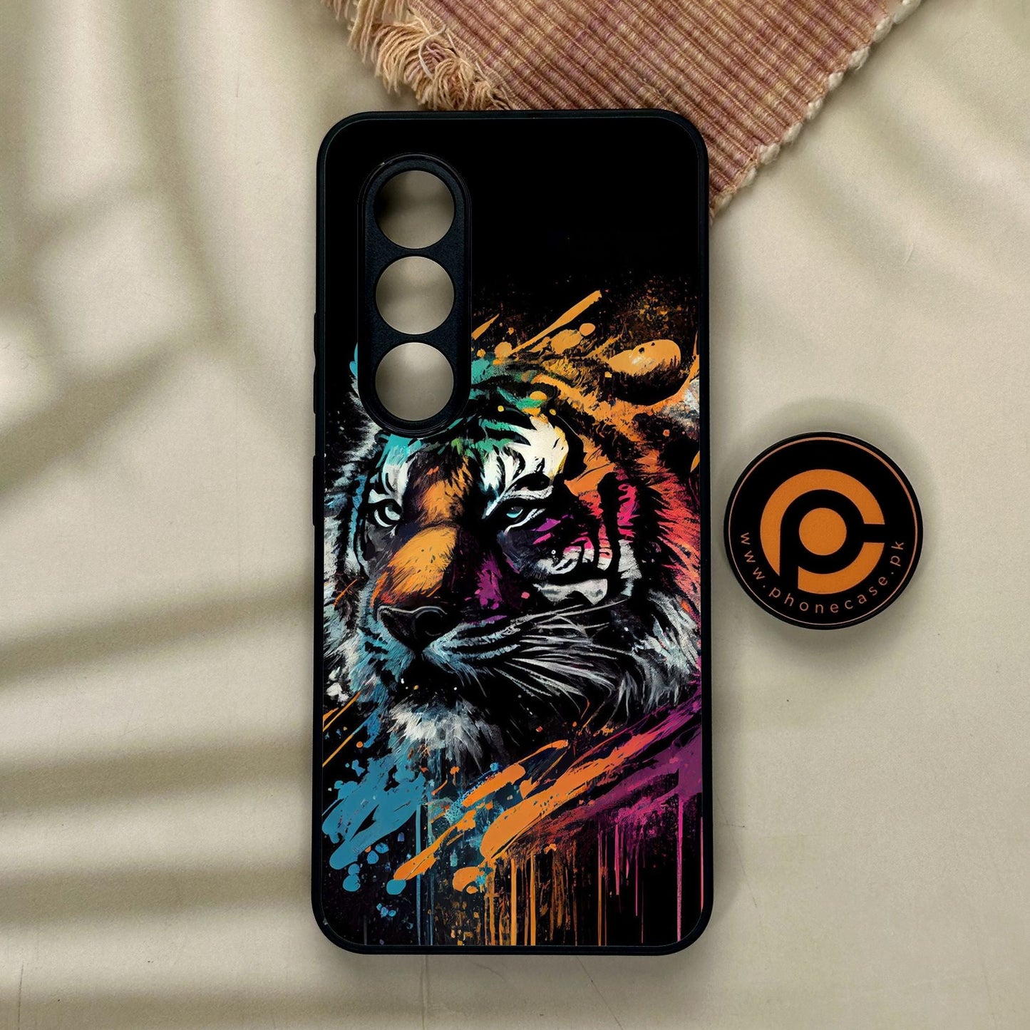 Itel S25 - Tiger 2.0 Design 9 - Premium Metal Printed Soft Bumper Shock Proof Case
