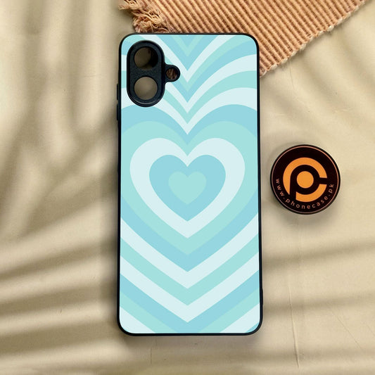 Samsung Galaxy A07 - Heartbeat Design 7 - Premium Metal Printed Soft Bumper Shock Proof Case