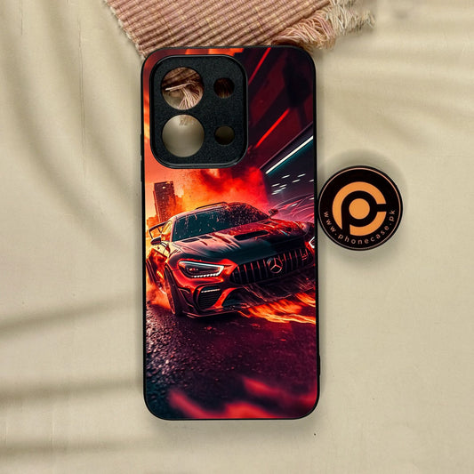 Xiaomi Redmi 15C - Racing Design 3 - Premium Metal Printed Soft Bumper Shock Proof Case