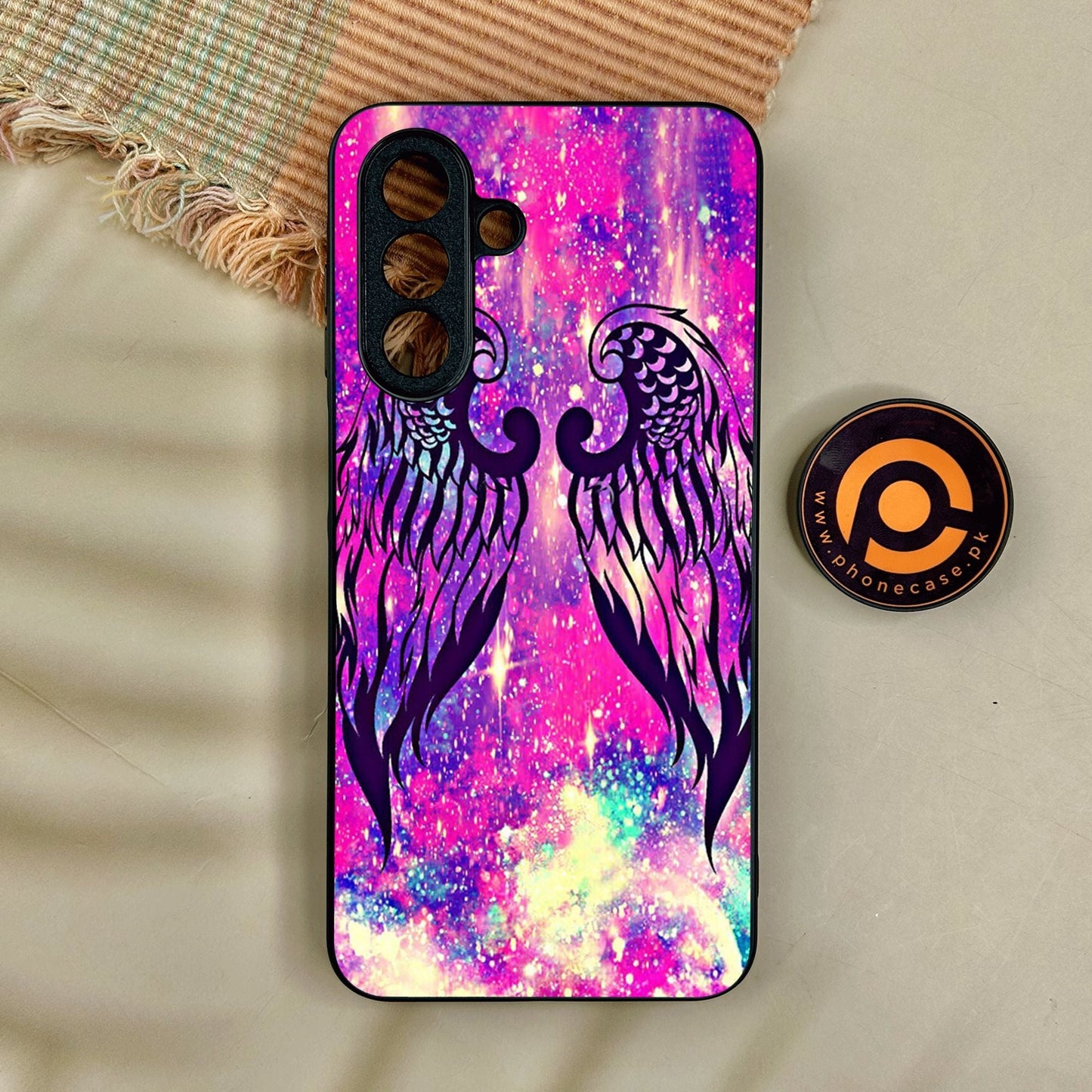 Samsung Galaxy A17 - Angel Wings Design 9 - Premium Metal Printed Soft Bumper Shock Proof Case