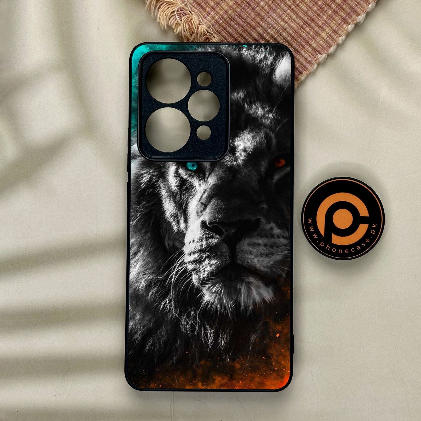 Realme 15 - Tiger Design 3 - Premium Metal Printed Soft Bumper Shock Proof Case