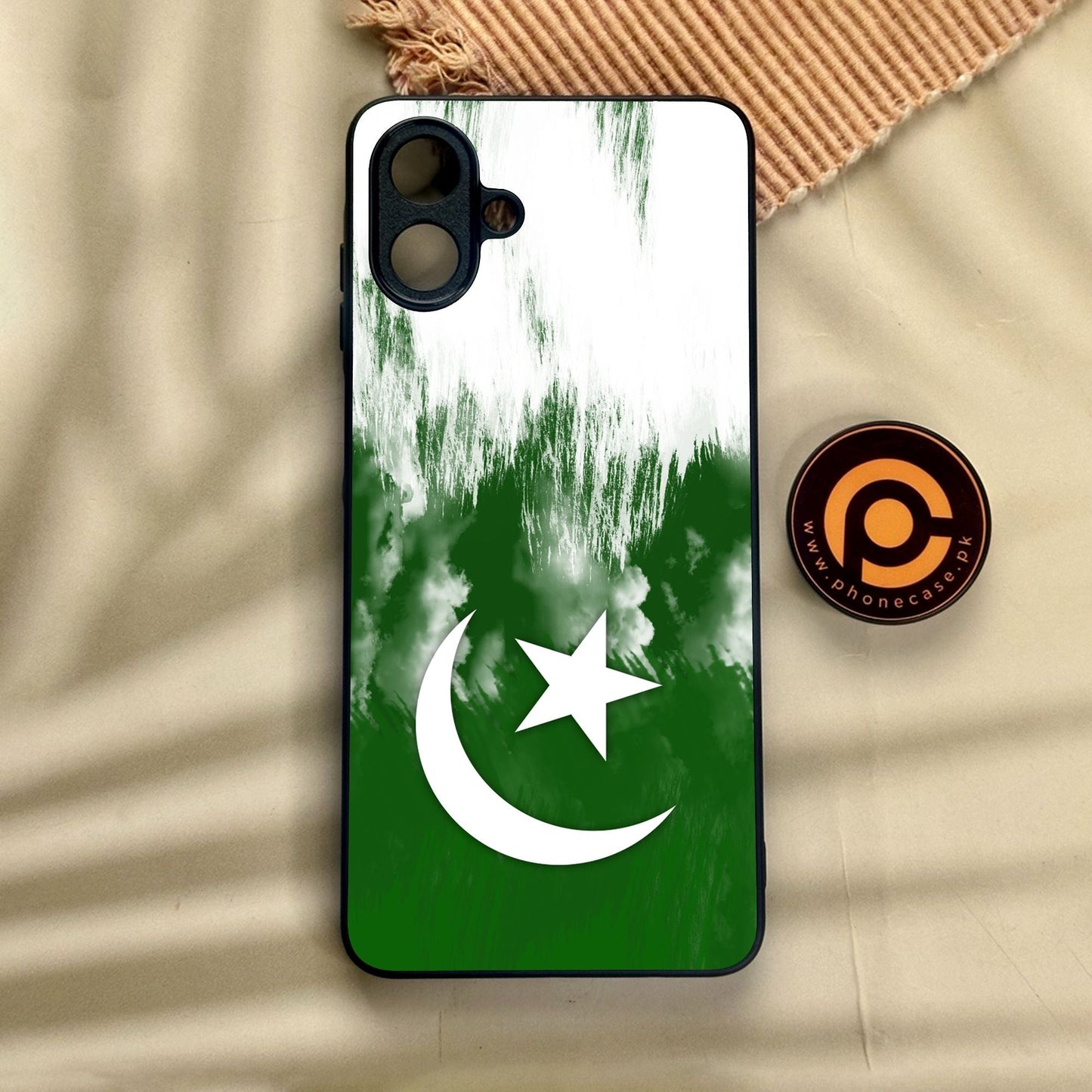 Samsung Galaxy A07 - Pakistani Flag Design 9 - Premium Metal Printed Soft Bumper Shock Proof Case