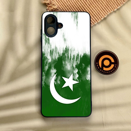 Samsung Galaxy A07 - Pakistani Flag Design 9 - Premium Metal Printed Soft Bumper Shock Proof Case