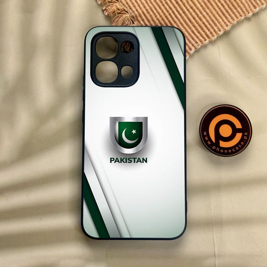 Oppo A6 Pro - Pakistani Flag Design 2 - Premium Metal Printed Soft Bumper Shock Proof Case