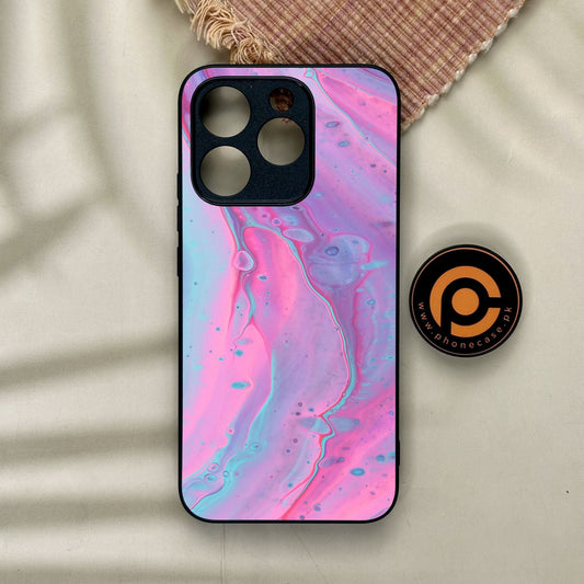 Realme 15T - Pink Marble 2.0 Design 1 - Premium Metal Printed Soft Bumper Shock Proof Case