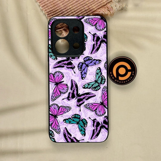 Xiaomi Redmi 15C - Butterflies Design 10 - Premium Metal Printed Soft Bumper Shock Proof Case