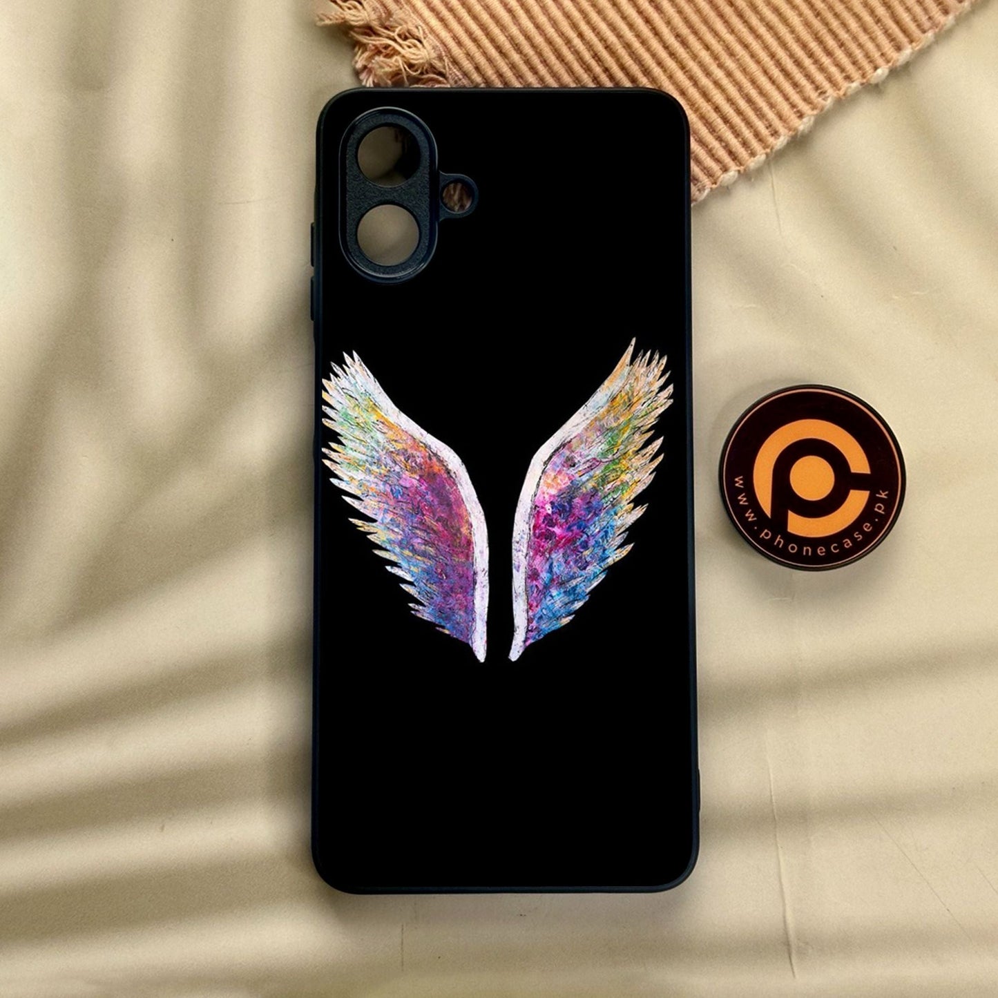 Samsung Galaxy A07 - Angel Wings Design 3 - Premium Metal Printed Soft Bumper Shock Proof Case