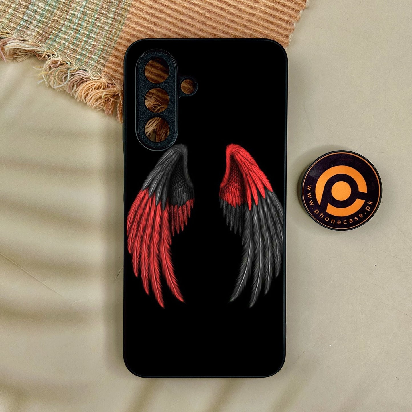 Samsung Galaxy A17 - Angel Wings Design 7 - Premium Metal Printed Soft Bumper Shock Proof Case