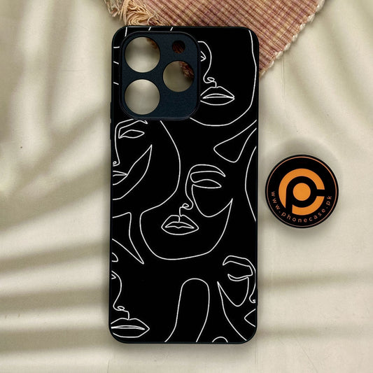 Realme Note 70 - Girls Design 2 - Premium Metal Printed Soft Bumper Shock Proof Case