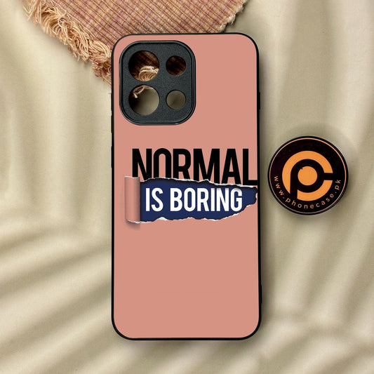 OnePlus 13T - Normal Is Boring Design - Premium Metal Printed Soft Bumper Shock Proof Case