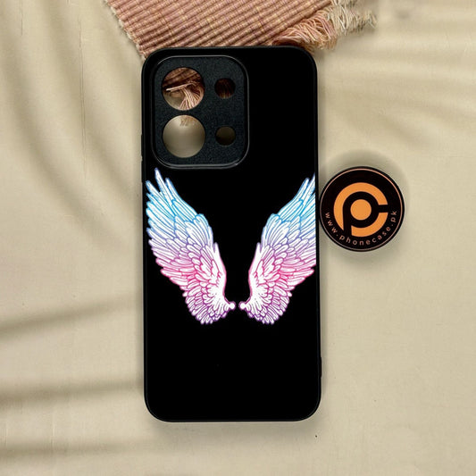 Xiaomi Redmi 15C - Angel Wings Design 8 - Premium Metal Printed Soft Bumper Shock Proof Case