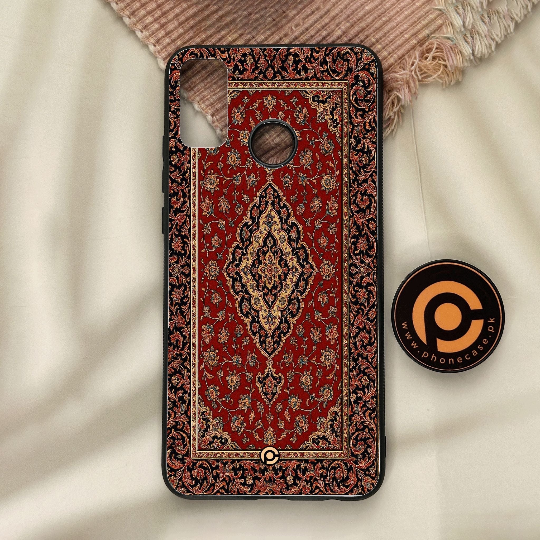 Honor 9X Lite - Persian Rug Design 1 - Premium Metal Printed Soft Bumper Shock Proof Case