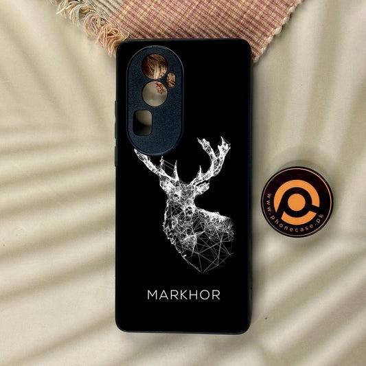 Oppo Reno 10 Pro Plus - Markhor Design 4 - Premium Metal Printed Soft Bumper Shock Proof Case