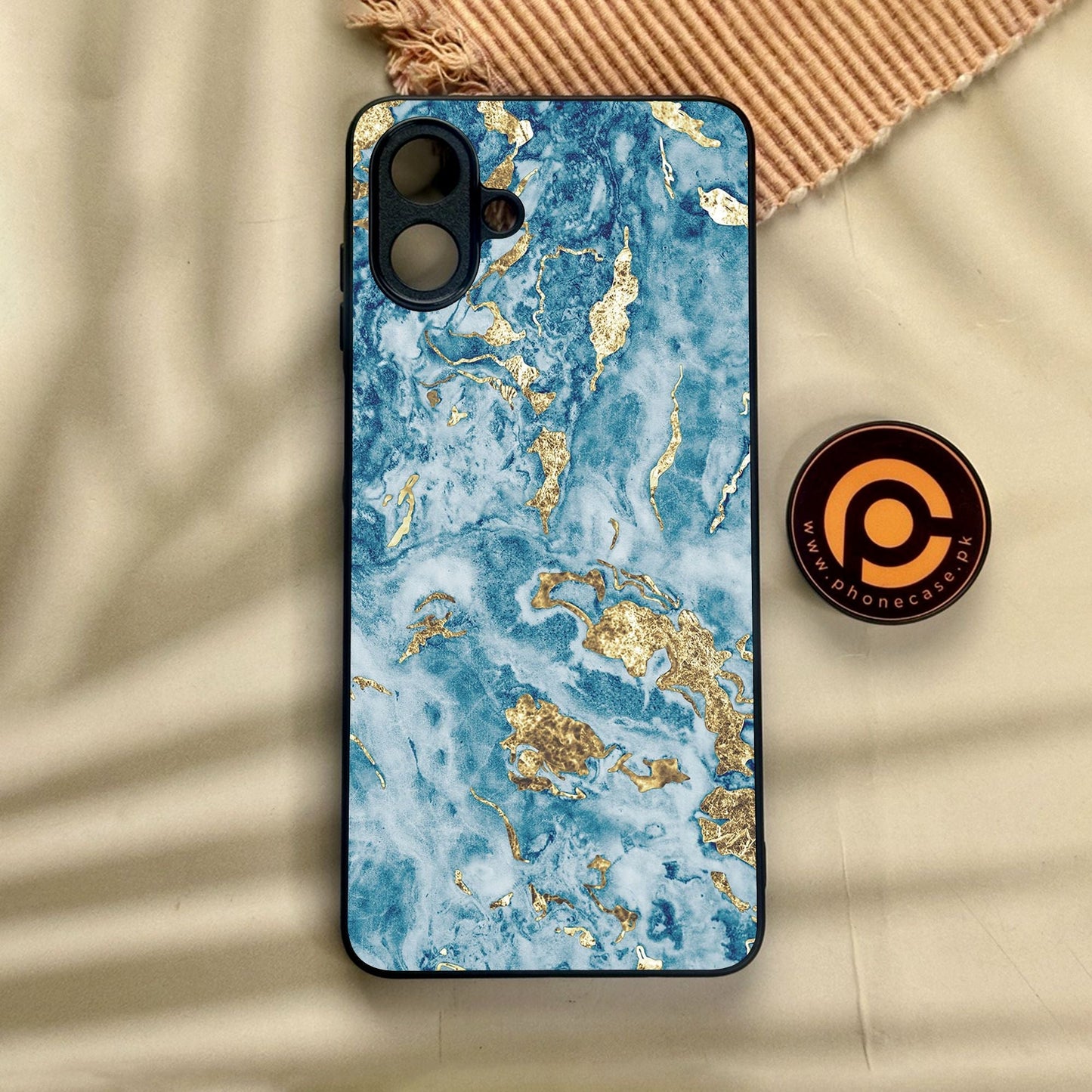 Samsung Galaxy A07 - Blue 2.0 Design 7 - Premium Metal Printed Soft Bumper Shock Proof Case